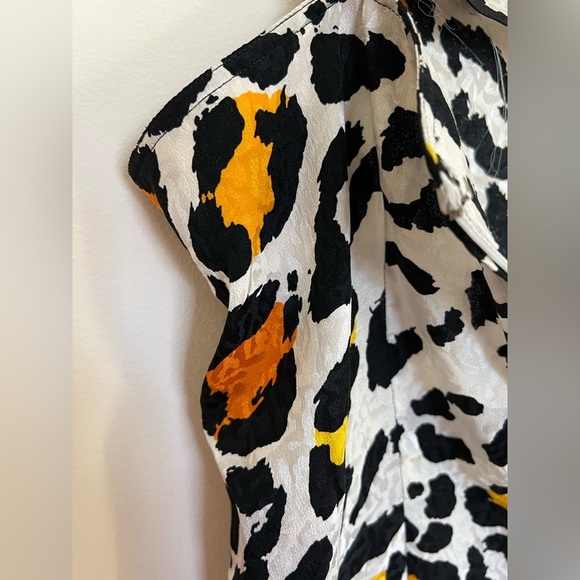 Silks by St. Gillian Vintage Leopard Print Silk Top with Matching Kimono - Picture 12 of 15